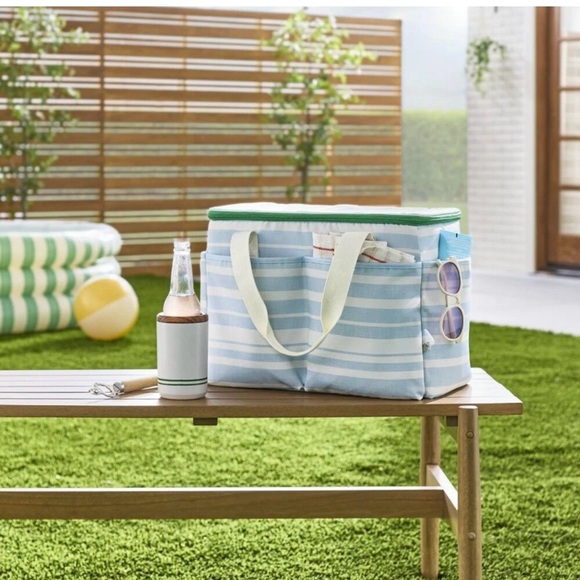 Soft-Sided 36 Can/26qt Bold Stripes Portable
Cooler - Hearth & Hand Magnolia - Picture 2 of 4